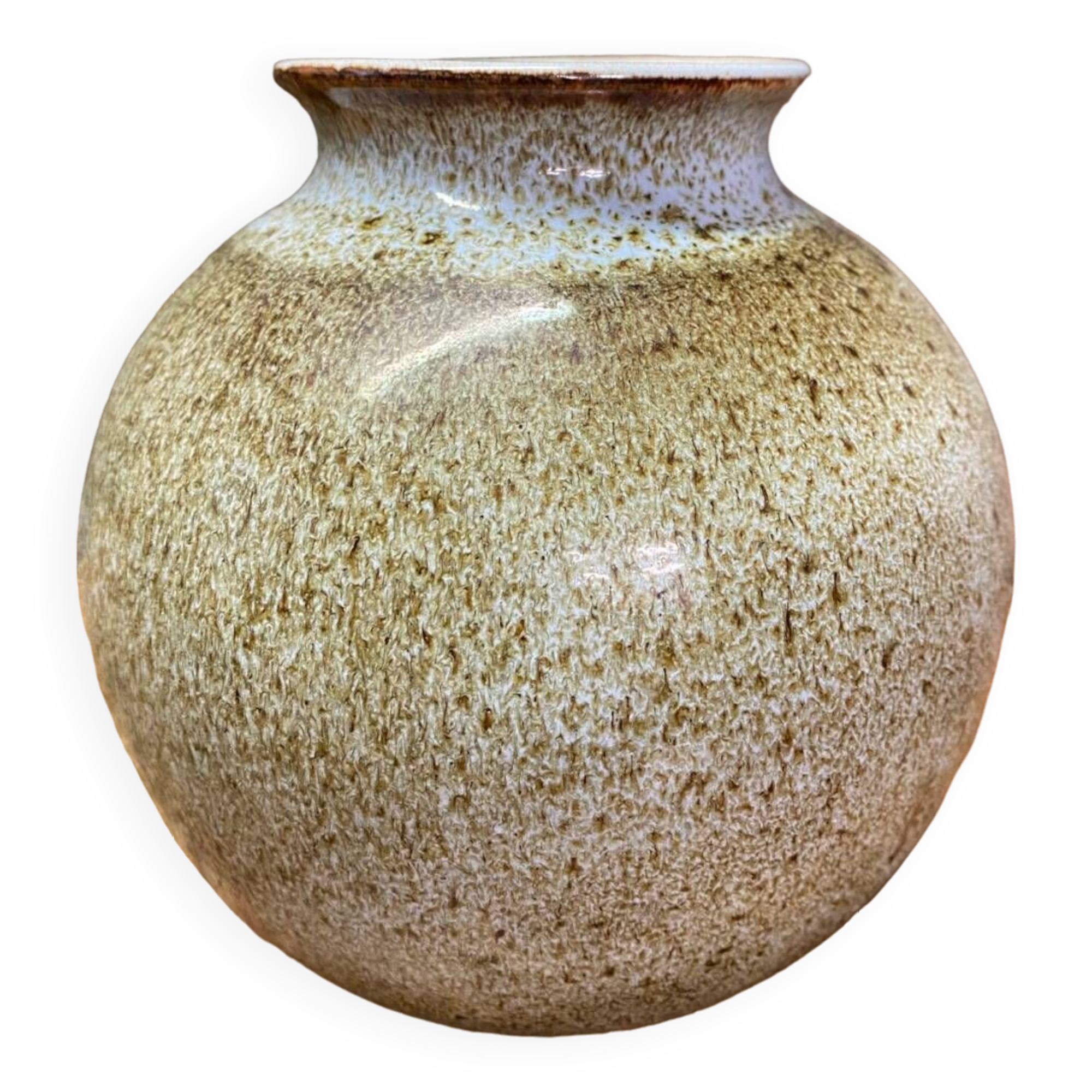 Stoneware ball vase