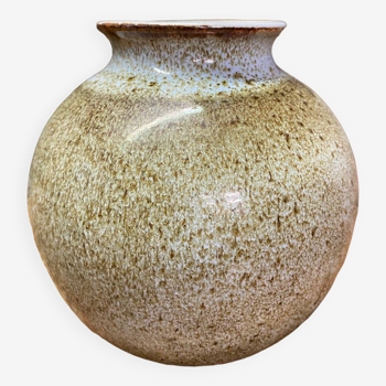 Vase boule en grès