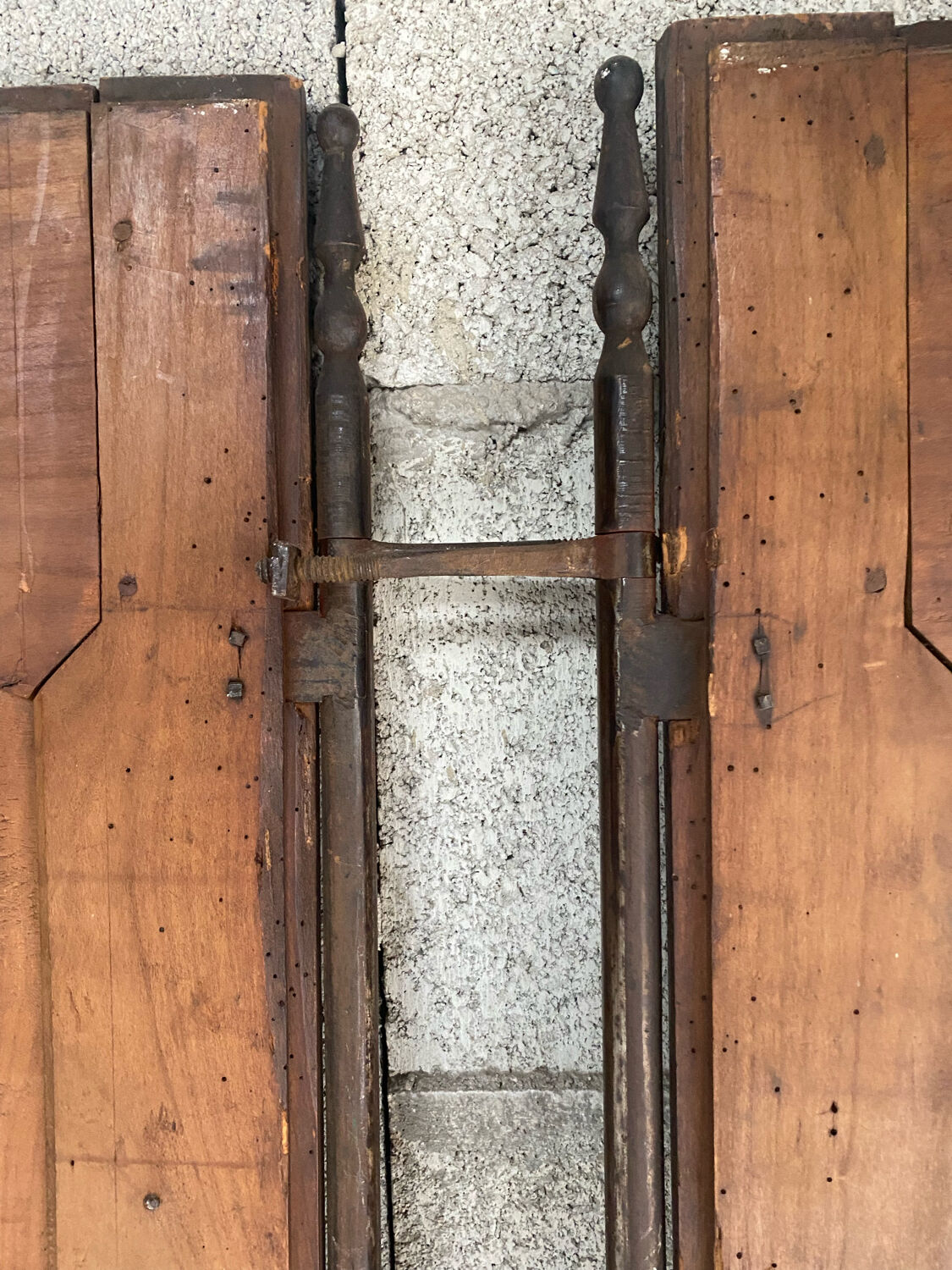 Pair of walnut doors