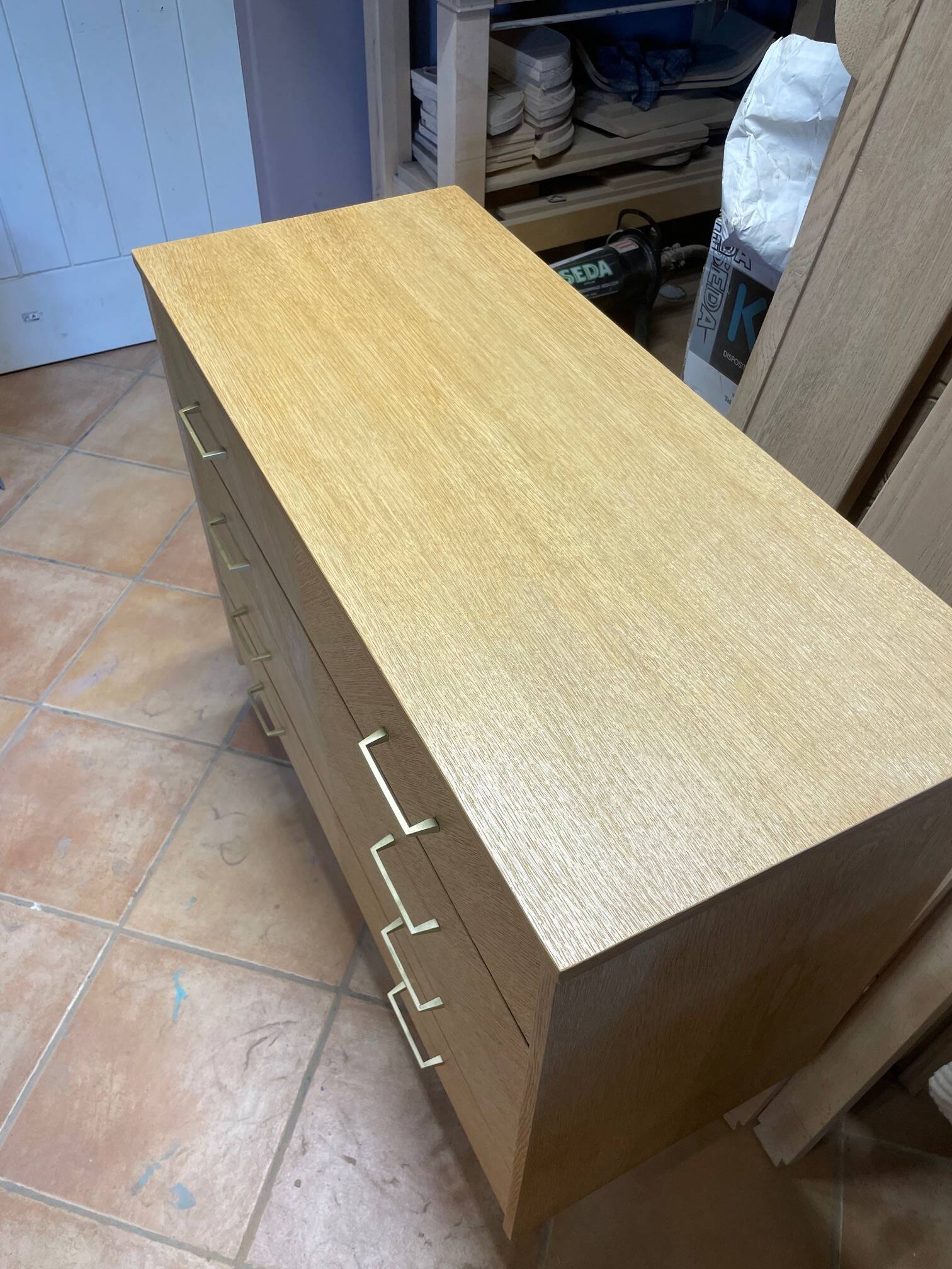 Scandinavian oak chest of drawers – restored – 4 drawers