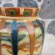 Handcrafted vase with glazes, 1970s