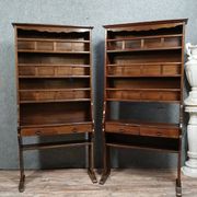 Rare pair of solid wood dressers - racks from the late 18th century