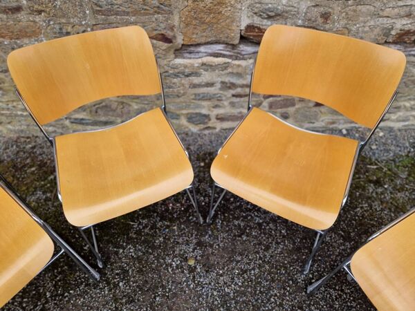 Set de 6 chaises empilables 40/4 Home de David Rowland
