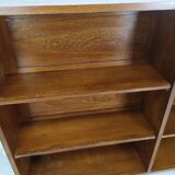 Teak compass foot bookcase shelf