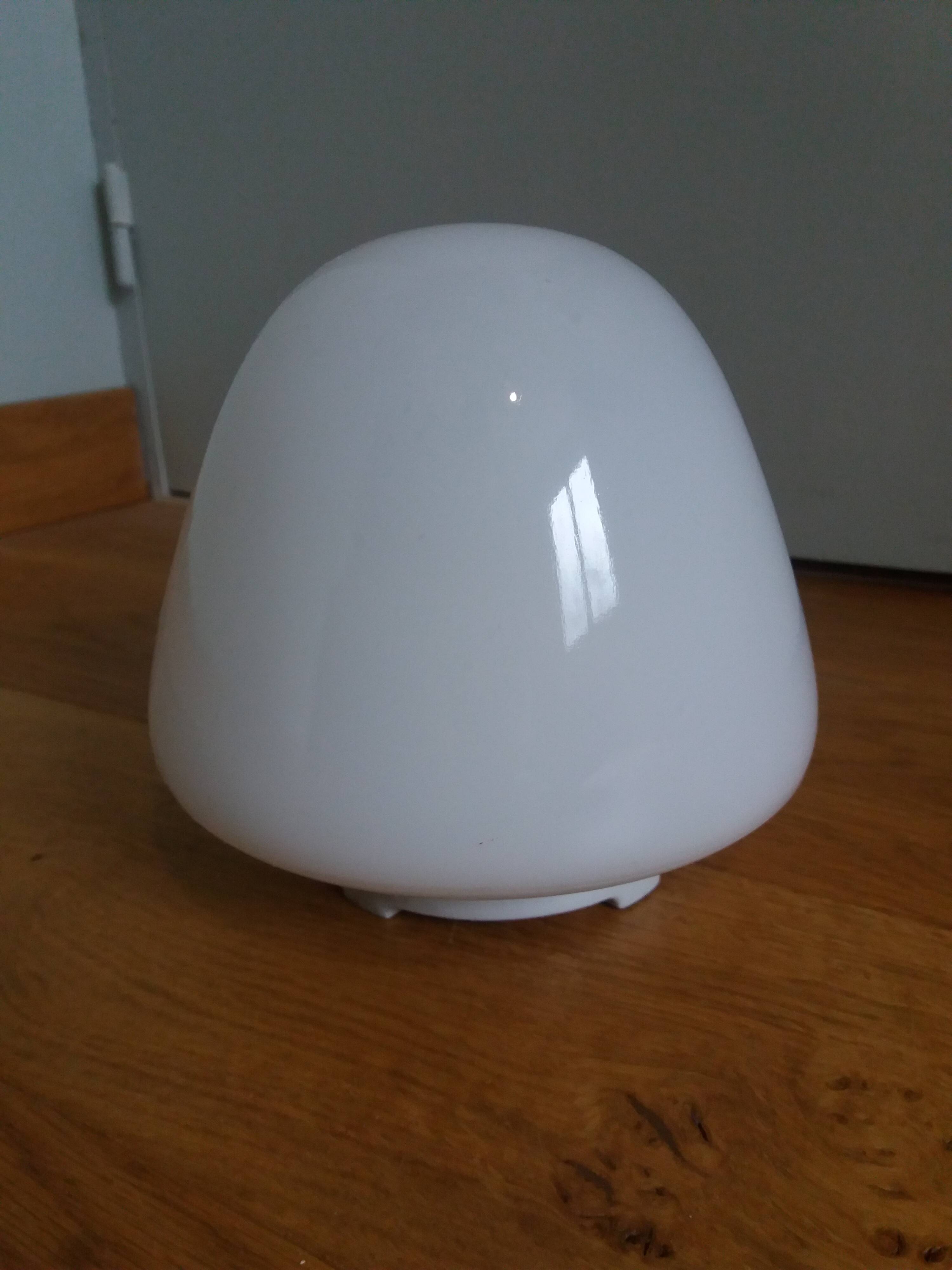 Opaline glass wall lamp