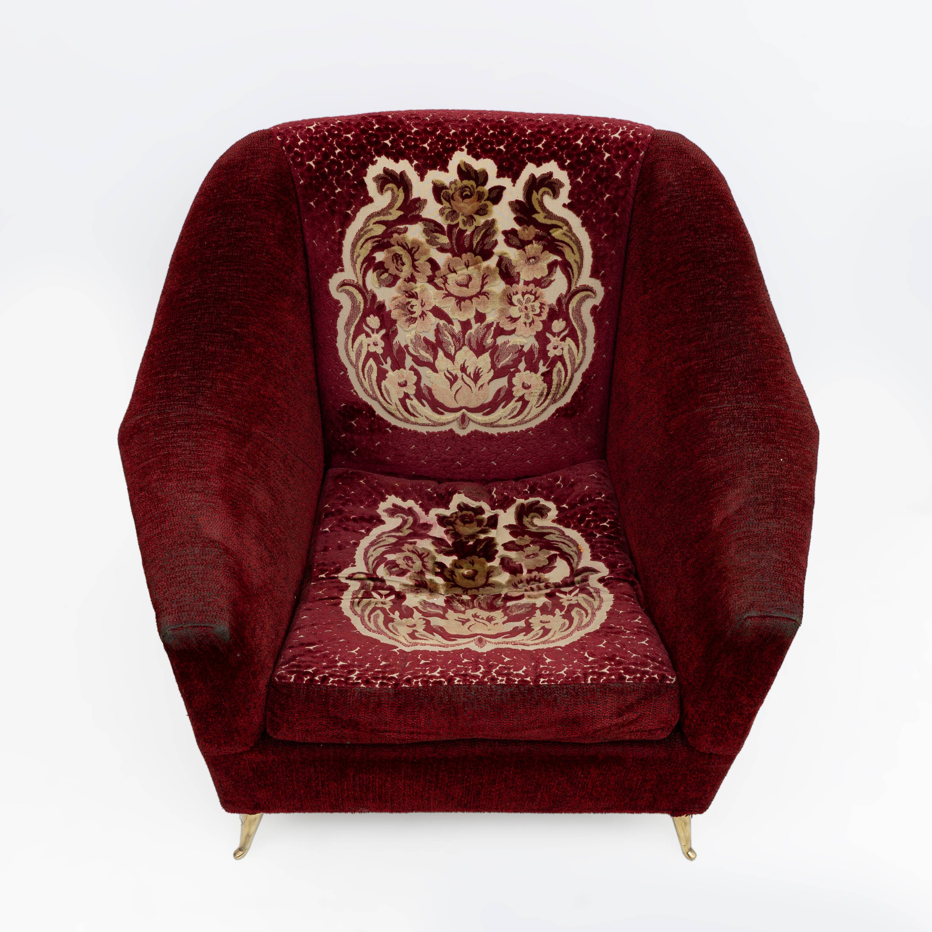 Pair of mid-century modern Italian armchairs for Ariberto Colombo