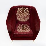 Pair of mid-century modern Italian armchairs for Ariberto Colombo