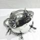 Silver metal teapot