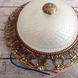 Glass and brass ceiling