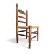 3 x Antique provincial ladderback child's chair / rush seat / 1930s