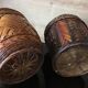 Lot de 2 cache-pots tressés vintage