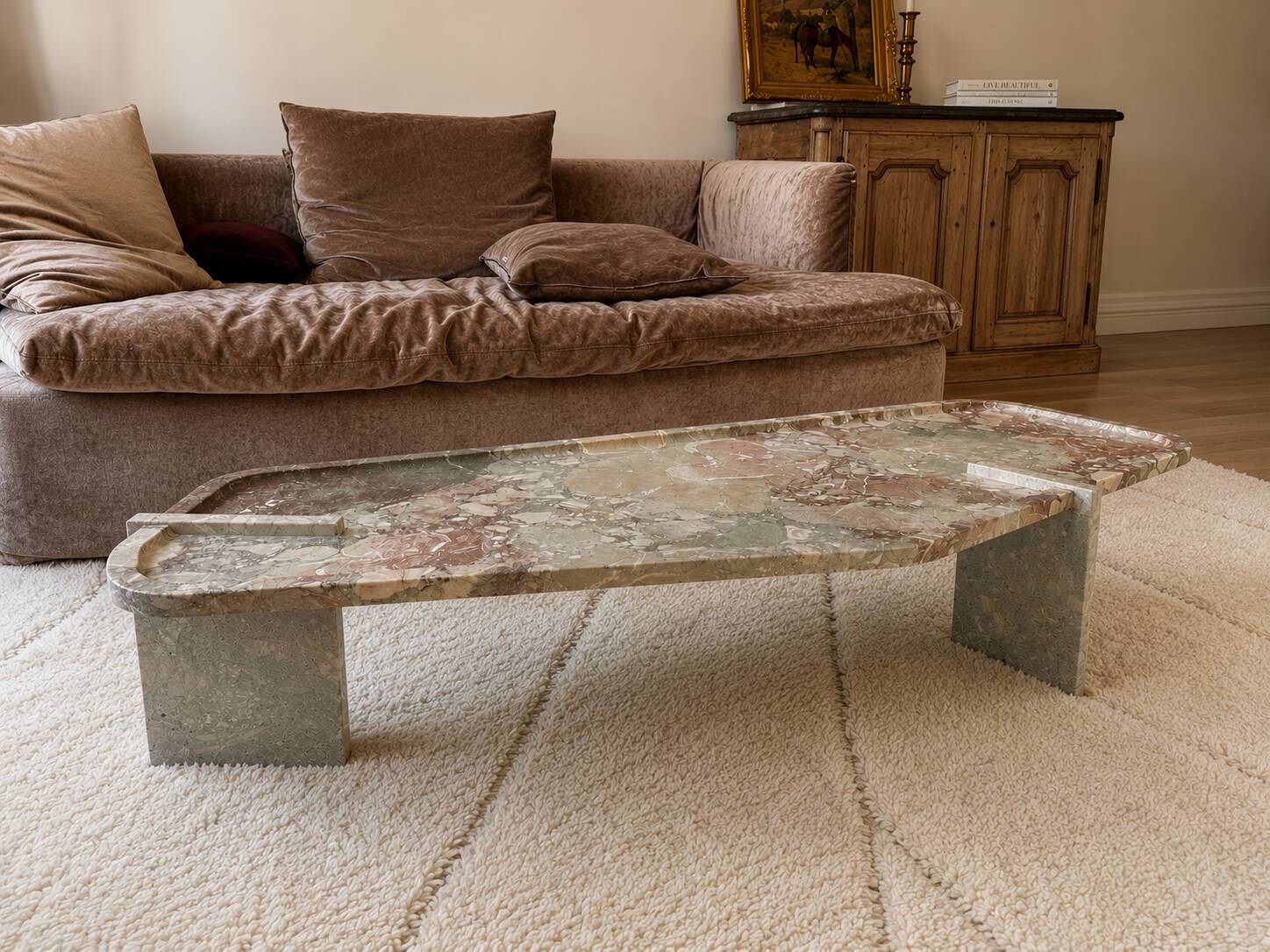 Table basse baxter — lana 159, finition wildflower