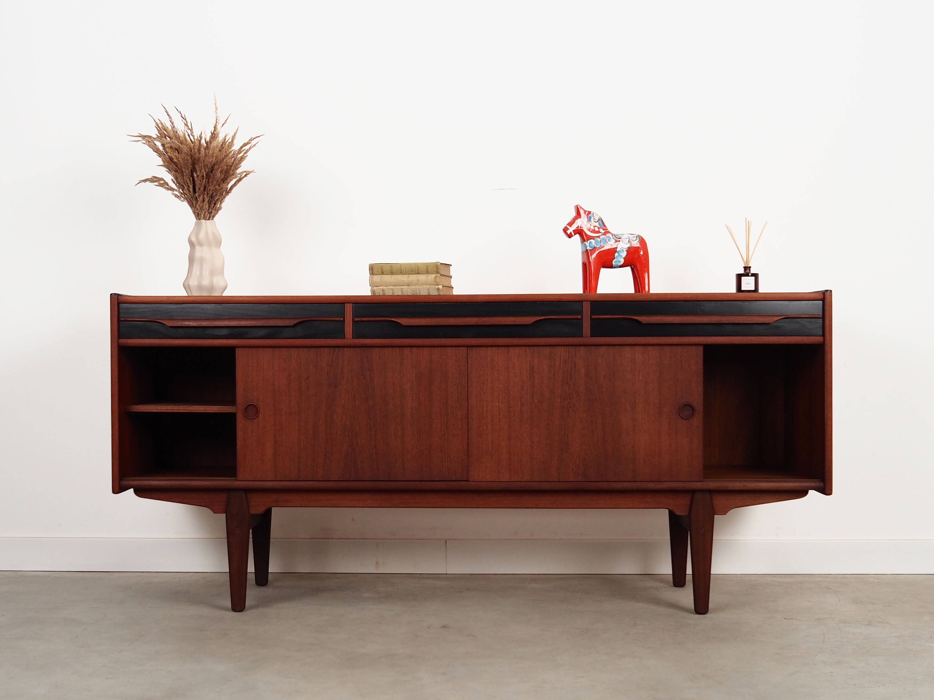 Teak sideboard, Danish design, 1970s, produced in Denmark