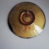 Decorative wall plate signed fish décor