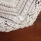 Ancien couvre lit crochet fait main