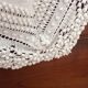 Old handmade crochet bed cover