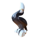Art Deco toucan sculpture by Jaroslav Ježek for Royal Dux, work in p