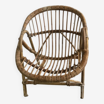 Rattan children's armchair