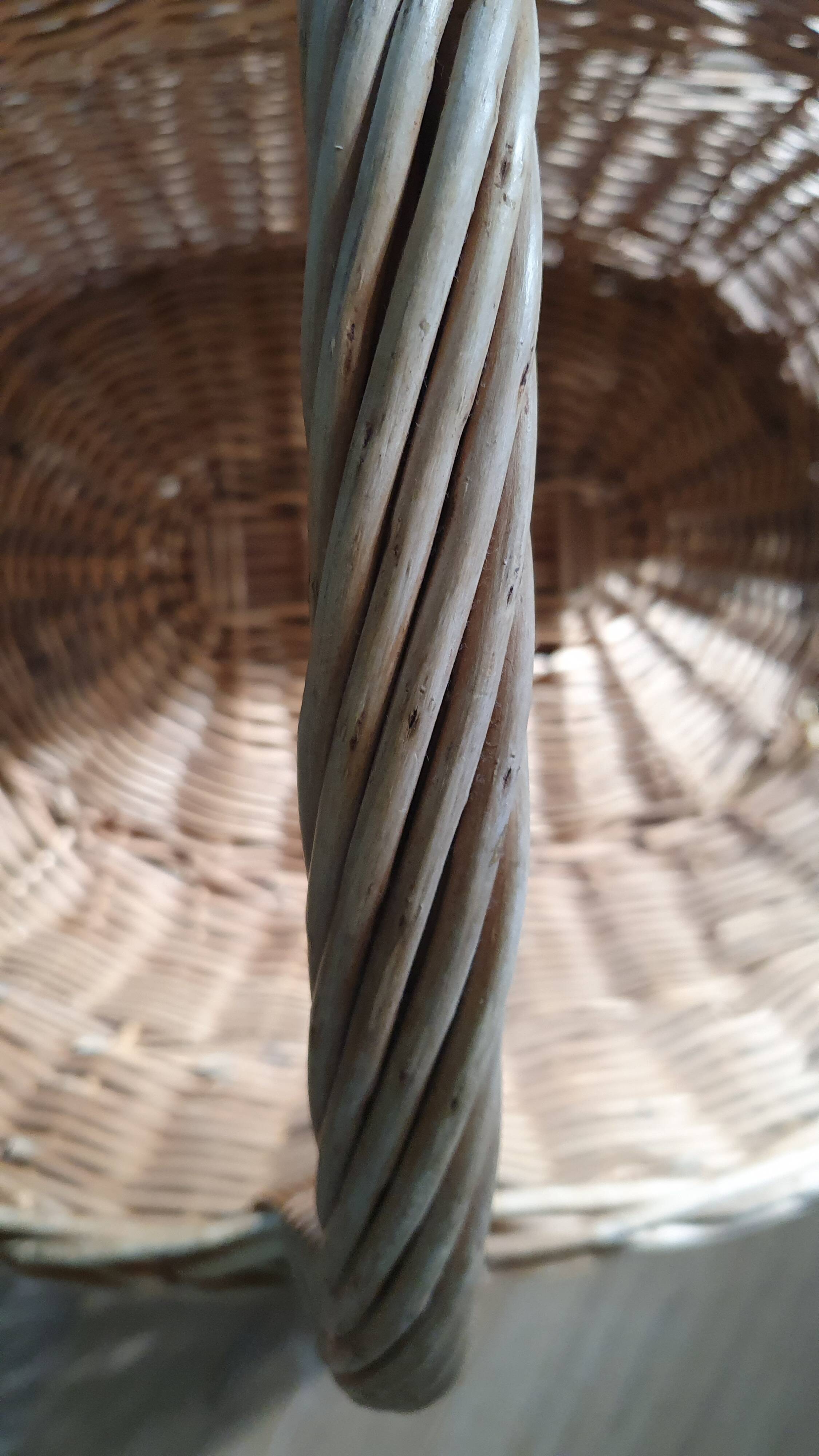 Vintage wicker log basket