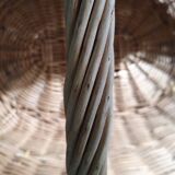 Vintage wicker log basket