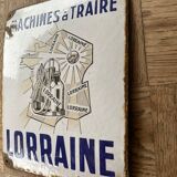 Enamelled plate "milking machines "