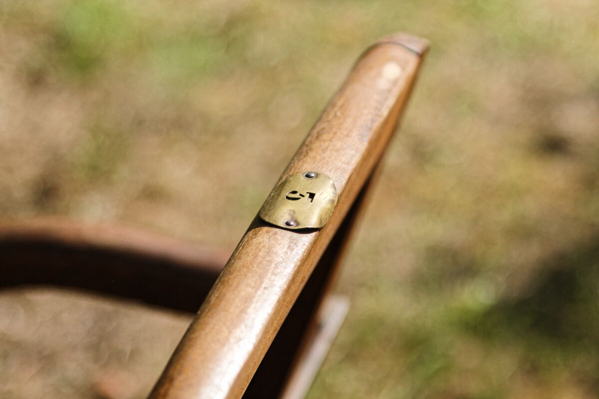Row of theater folding seats, early twentieth century