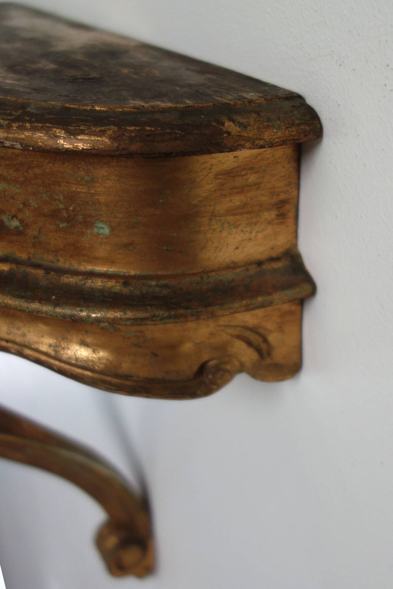 Console murale en bois vintage