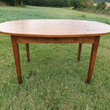 Oval cherry farmhouse table