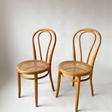 Pair Chairs bistro canage