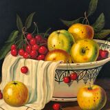 Table: Oil on canvas Still life with fruit
