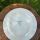 Set of two red checkered porcelain dessert plates by Barbier.