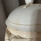 White iron earthenware soup tureen from Digoin and Sarreguemines late 19th century
