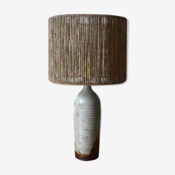 Rope and sandstone lamp