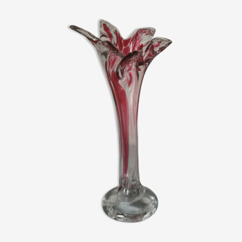 Vase soliflore verre soufflé forme libre