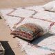 Tapis artisanal en coton recyclé - Réversible - Multicolor