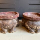 Pair of African stools