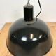 Industrial black enamel pendant lamp from emax, 1960s