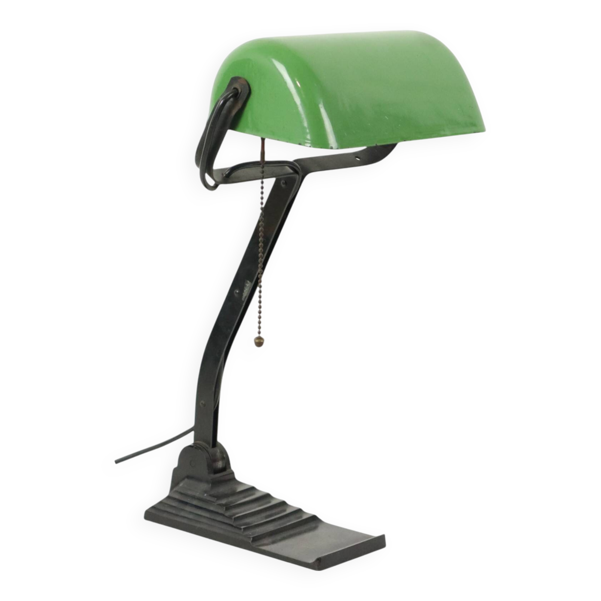 Bauhaus Desk Lamp Notary Lamp Erpe Model 52 Green Enamel