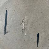 Artisanal stoneware dish