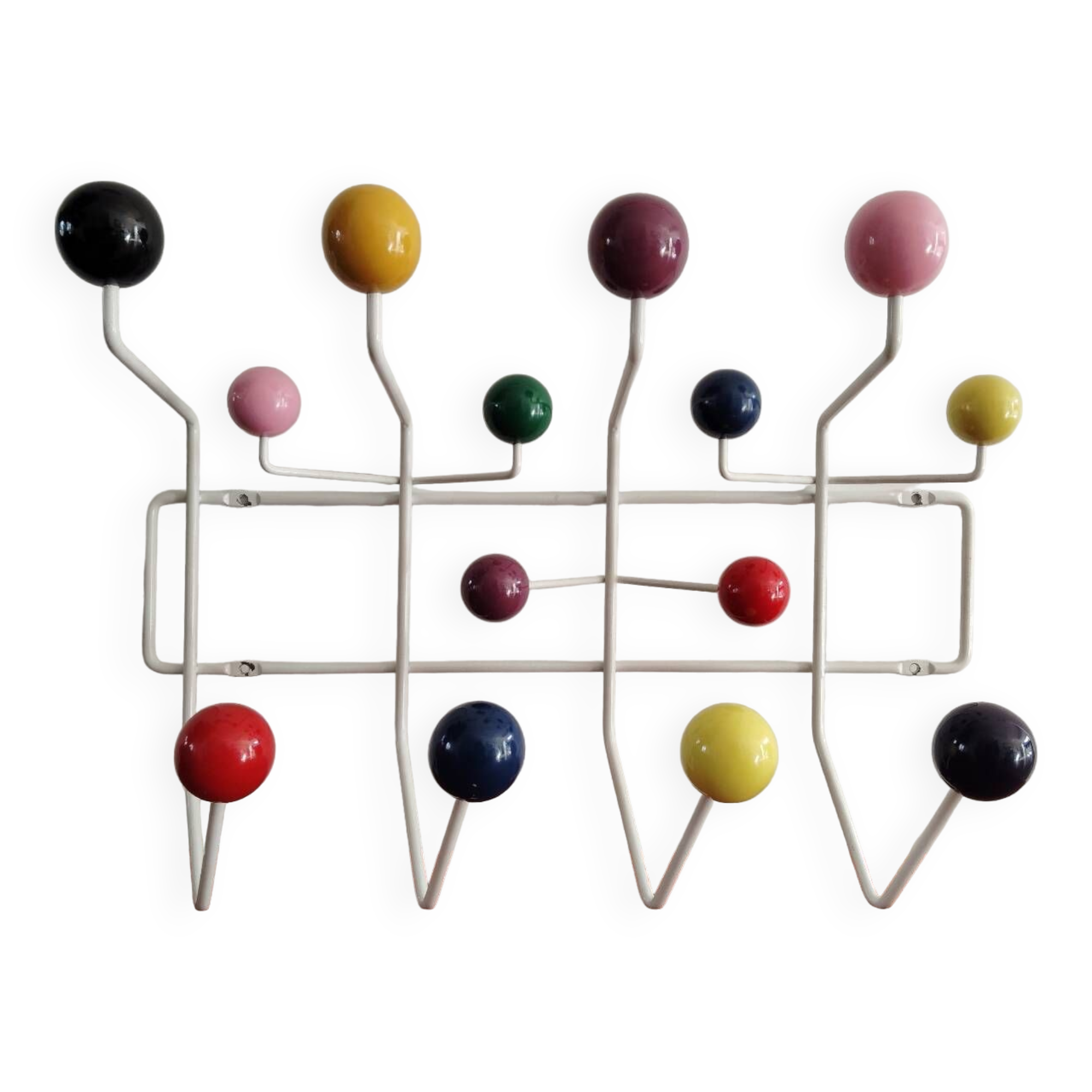 “Hang it all” coat racks by Charles and Ray Eames