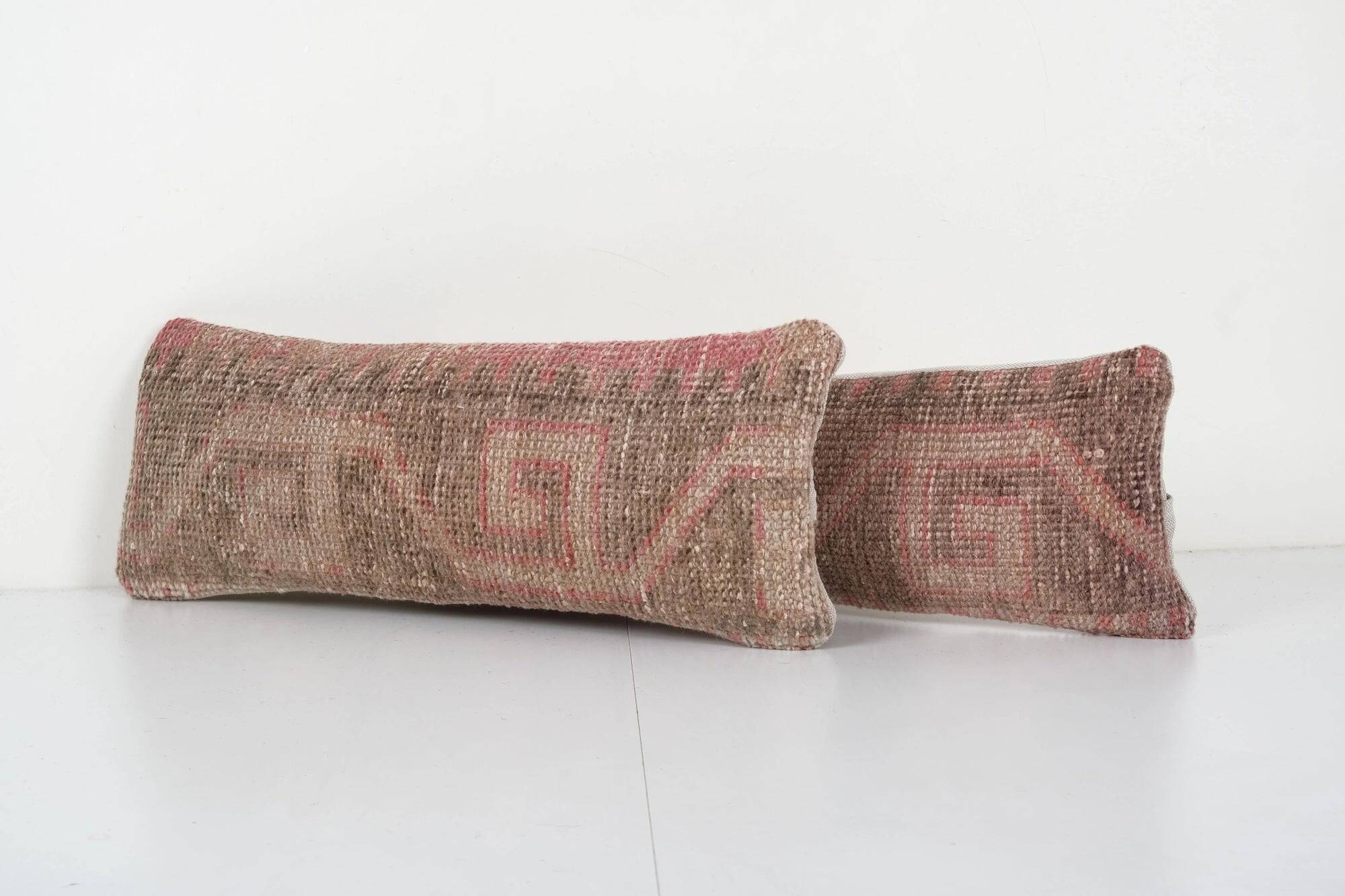 Set of 2 vintage Turkish cushion covers 23x56 cm