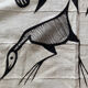 African art / tribal art tapestry of korhogo made by the senufo people in ivory coast twentieth era