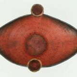 Keramik schale mit kerzenhaltern kunstkeramik conny walther denmark 60s