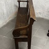 Banc en chêne du 19 e siècle