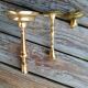 Lot of 3 brass candlesticks