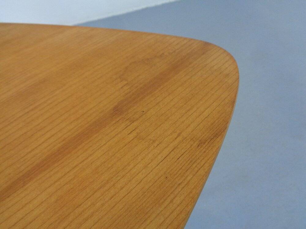 Mid-Century Triangular Birch Side Tables, 1960s, Set of 2