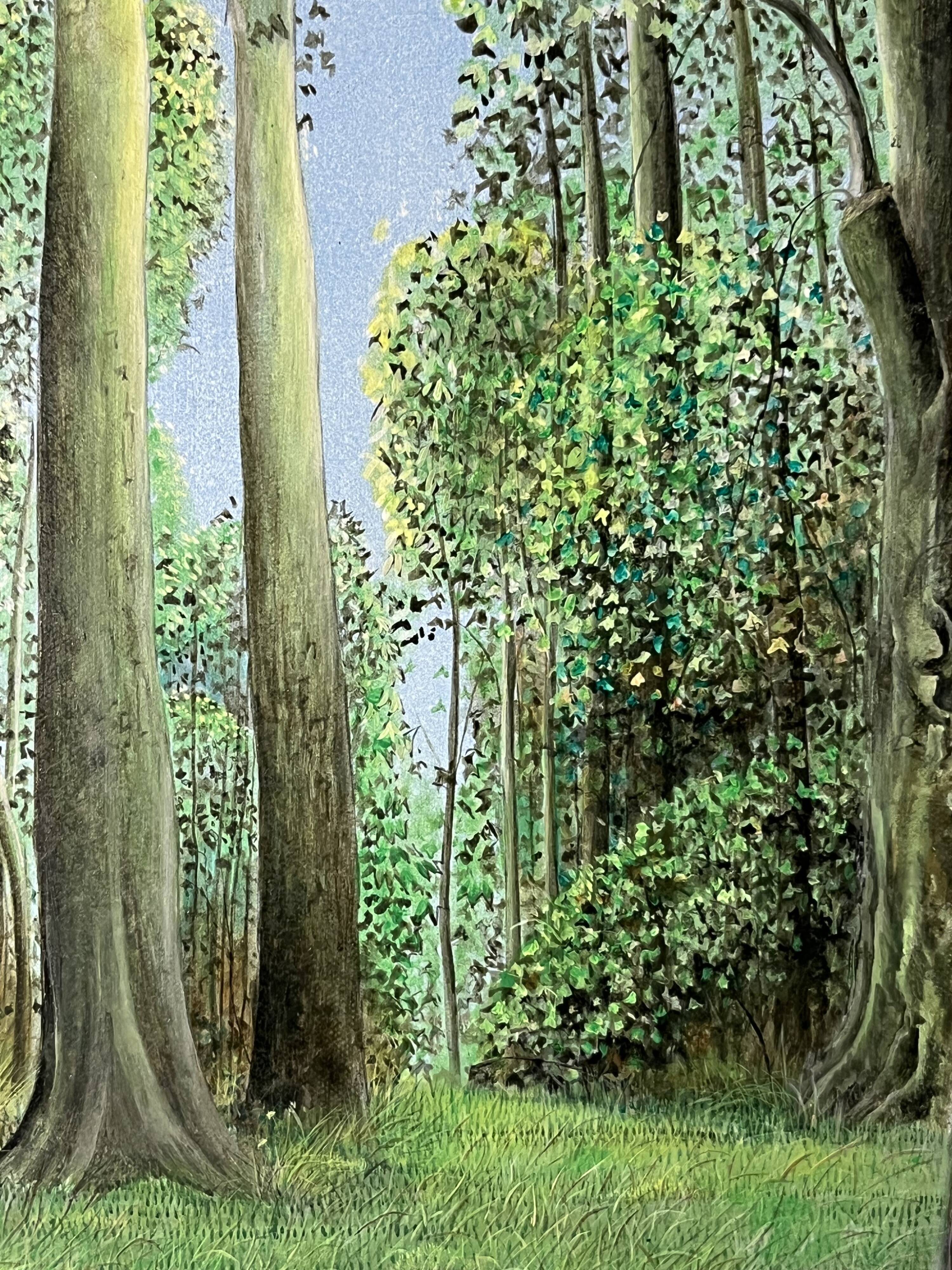 Kaki Brunet (1926-2012) "Spring in the Woods" oil on canvas