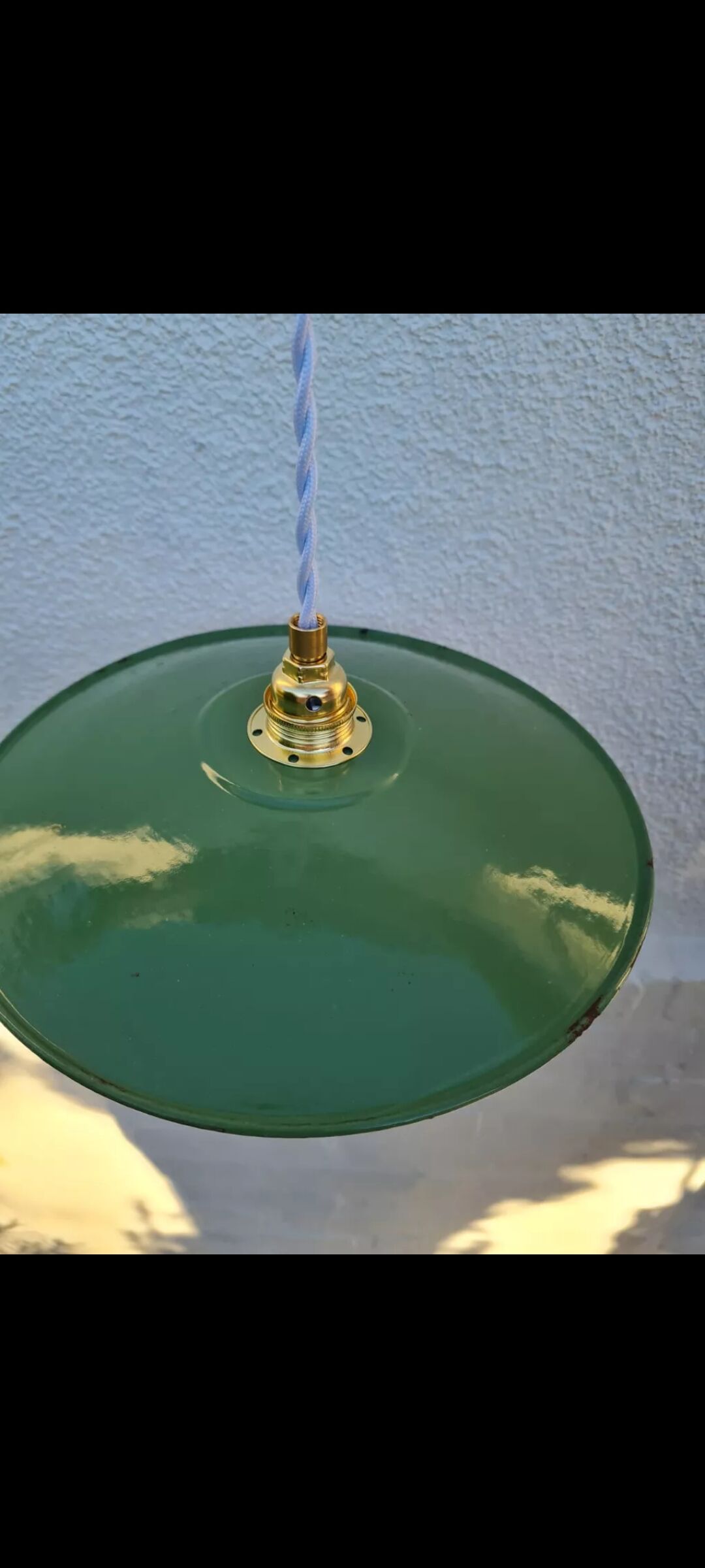 Enamelled sheet metal suspension 1950