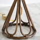 Louis Sognot bedside lamp in vintage rattan 1950
