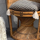 Armchair Emmanuelle vintage rattan